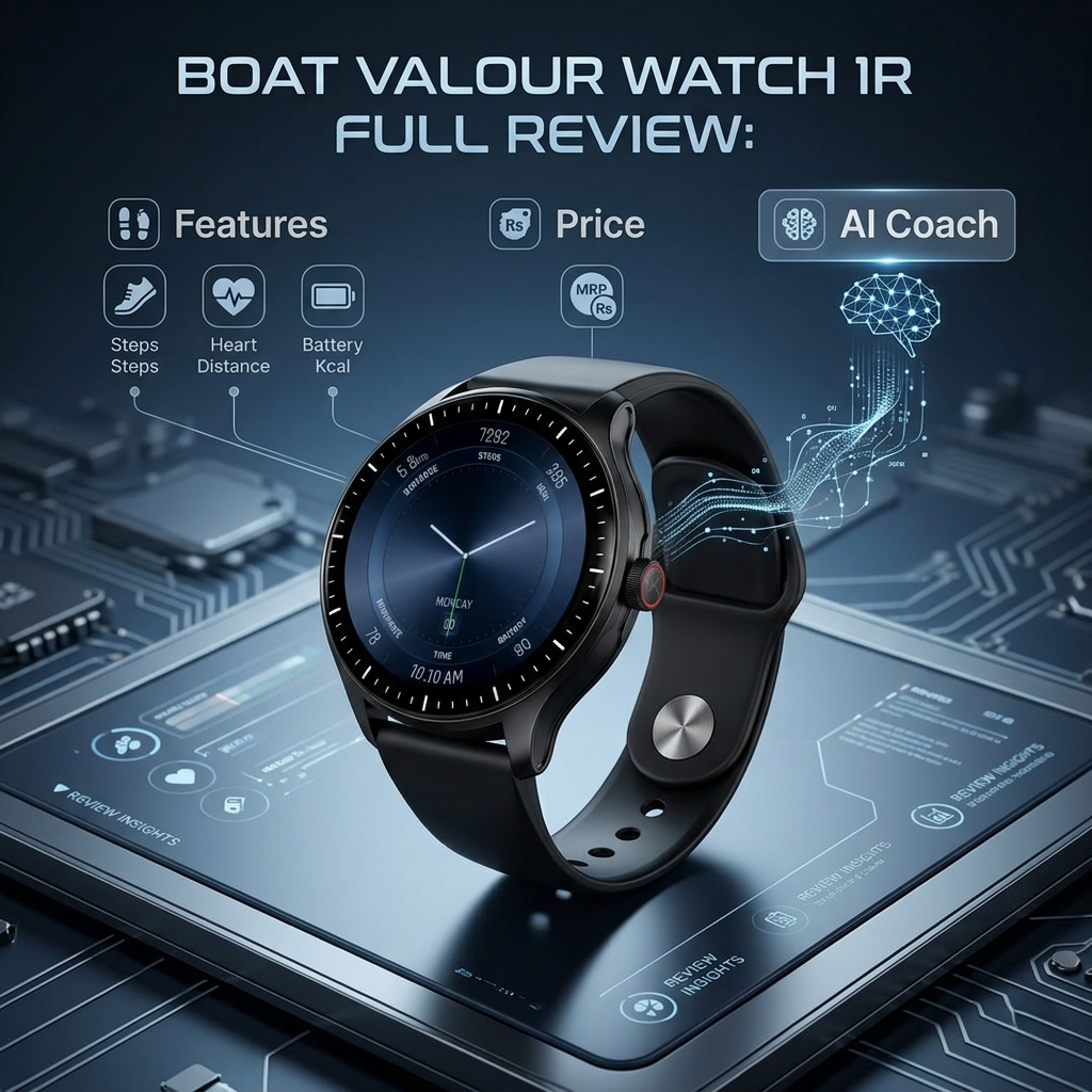 boAt Valour Watch 1R Full Review: Features, Price, AI Coach.