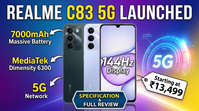 Realme C83 5G Launched. Price, Specification and Full Review